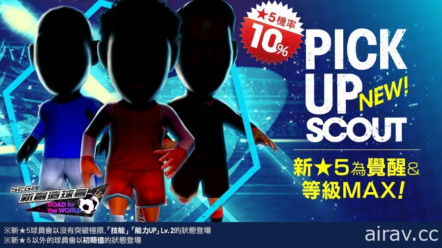 《SEGA 新创造球会 ROAD to the WORLD》“PICK UP SCOUT Vol.36”活动登场