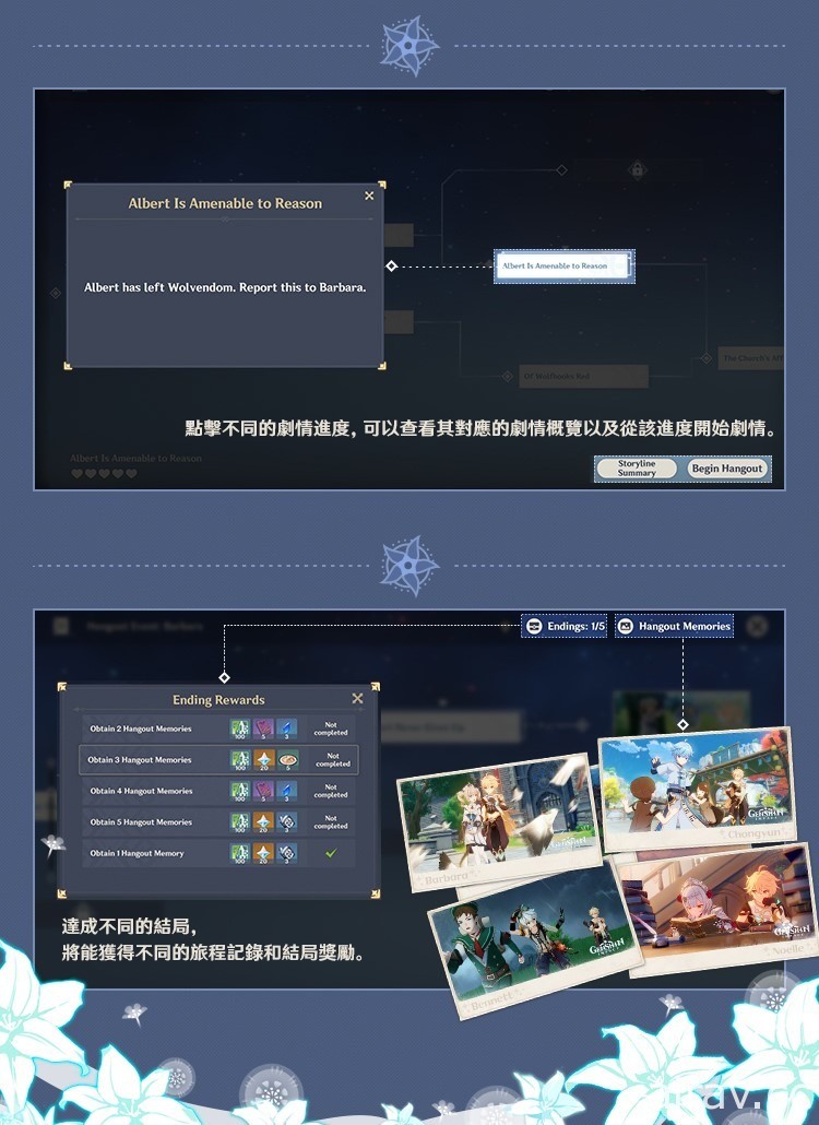 《原神》公開 1.4 版本「風花的邀約」及新系統「邀約事件」詳情
