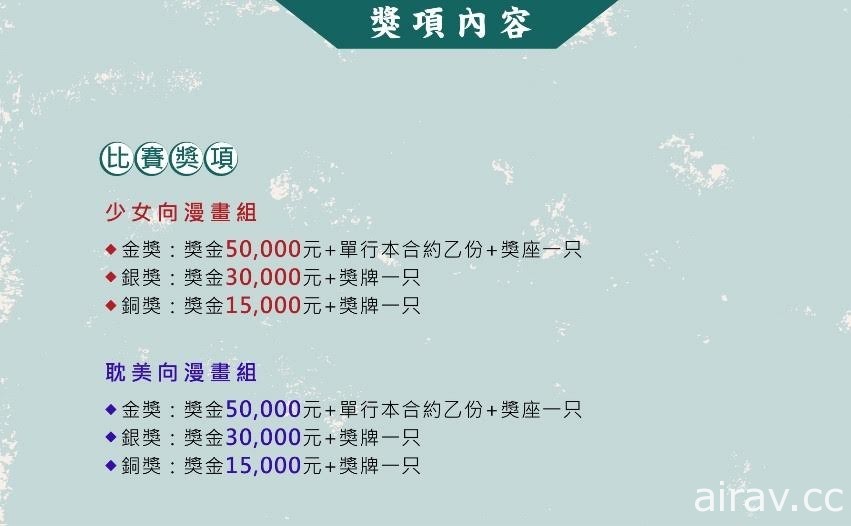 2020 第四屆長鴻原創漫畫大賽 收件時間延長至 4 月 30 日