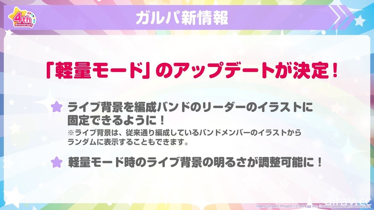 《BanG Dream！少女樂團派對》日版四周年活動登場 釋出眾多歌曲情報及新功能