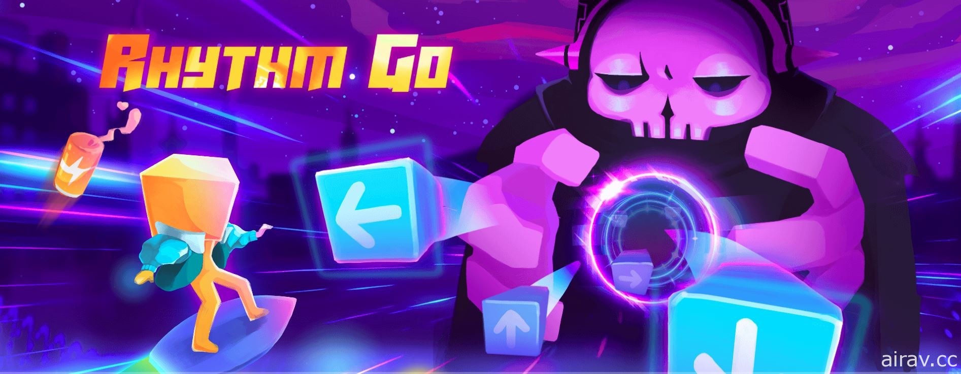 《跳落去》團隊新作《Rhythm Go》開放測試 在音樂、霓虹日暮、懸浮滑板之間考驗反應