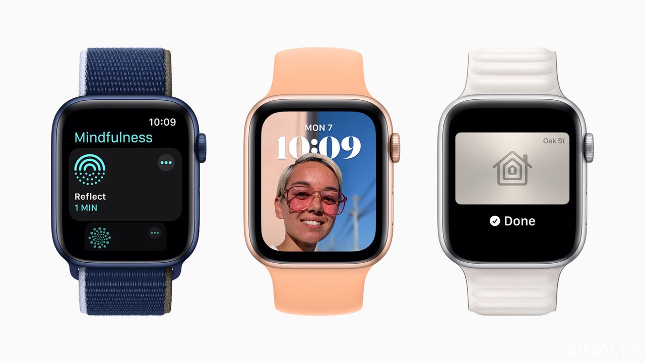 watchOS 8 為 Apple Watch 帶來新的使用方式、連結以及正念功能