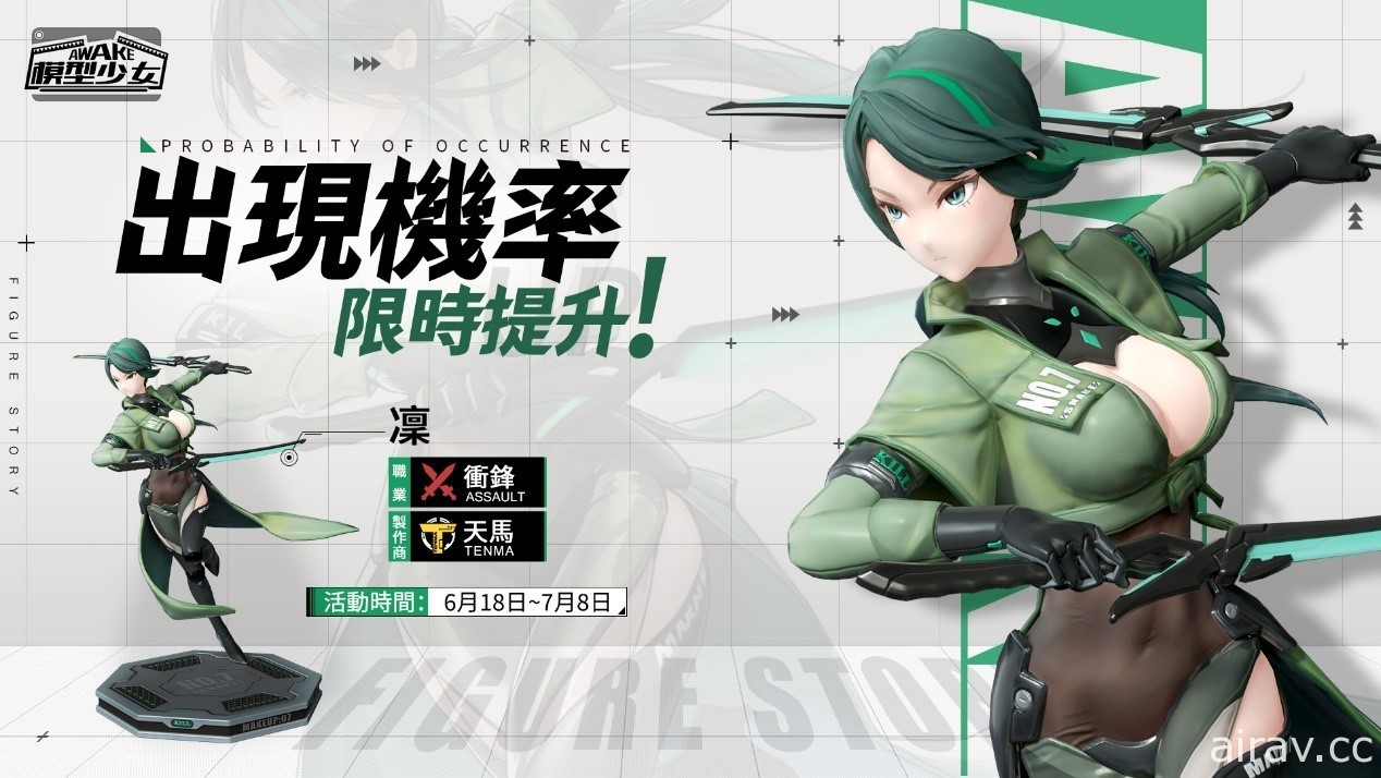 《模型少女 AWAKE》全新珍品模型「凜」「緋野原愛」登場