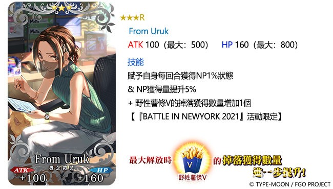 《FGO》繁中版限時舉辦「BATTLE IN NEWYORK 2021」英雄王吉爾伽美什再臨