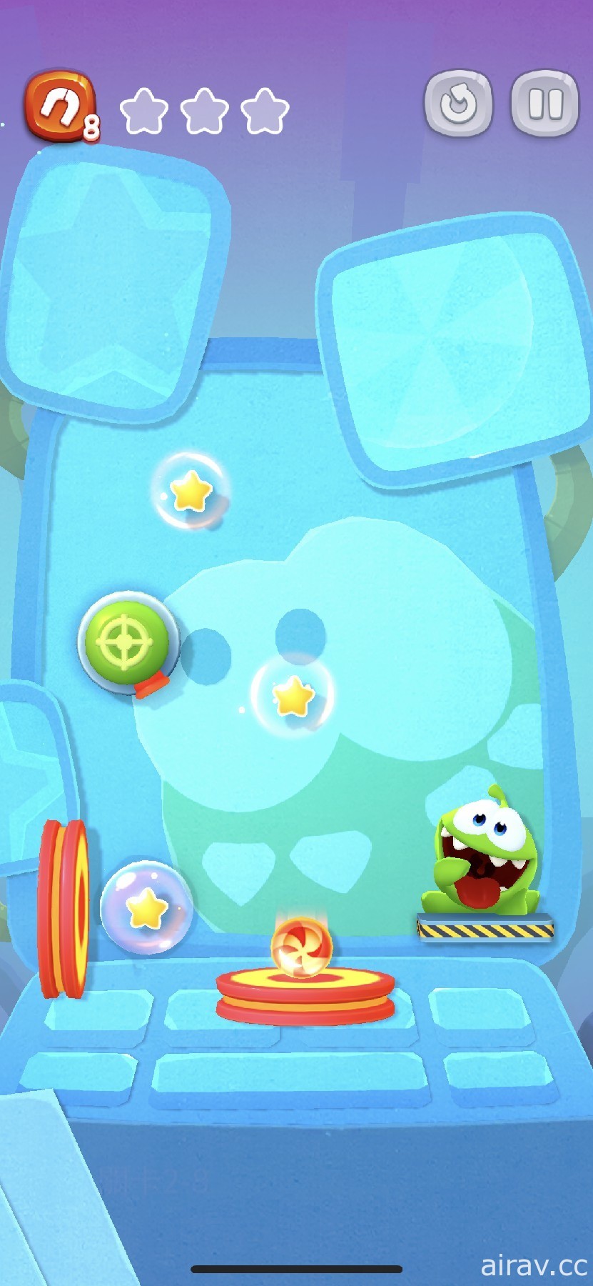 【試玩】經典作品回味《Cut the Rope Remastered》切斷繩子幫助小綠怪收集糖果！