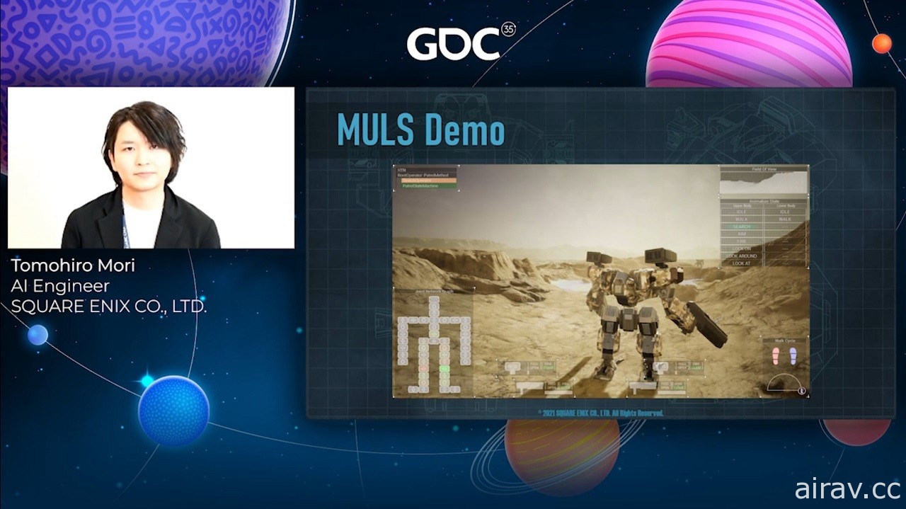 【GDC 21】SQUARE ENIX 公開與機器人動作相關的全新系統「MULS」