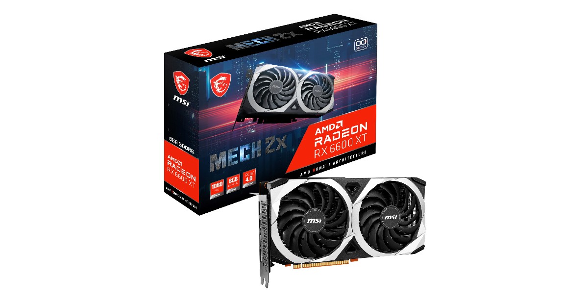 MSI 發表 AMD Radeon RX 6600 XT 系列顯示卡