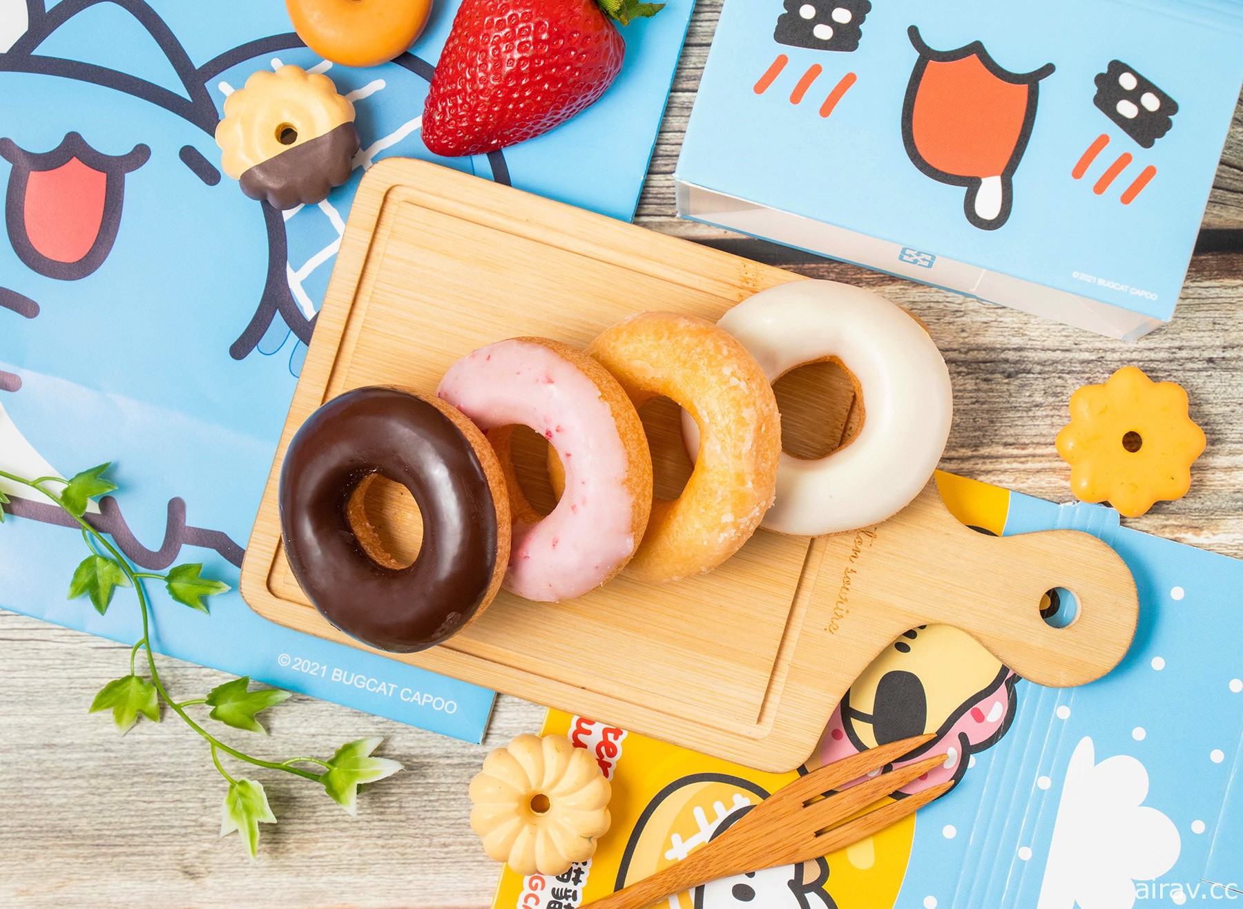 Mister Donut x 貓貓蟲咖波推出造型甜甜圈與限量周邊