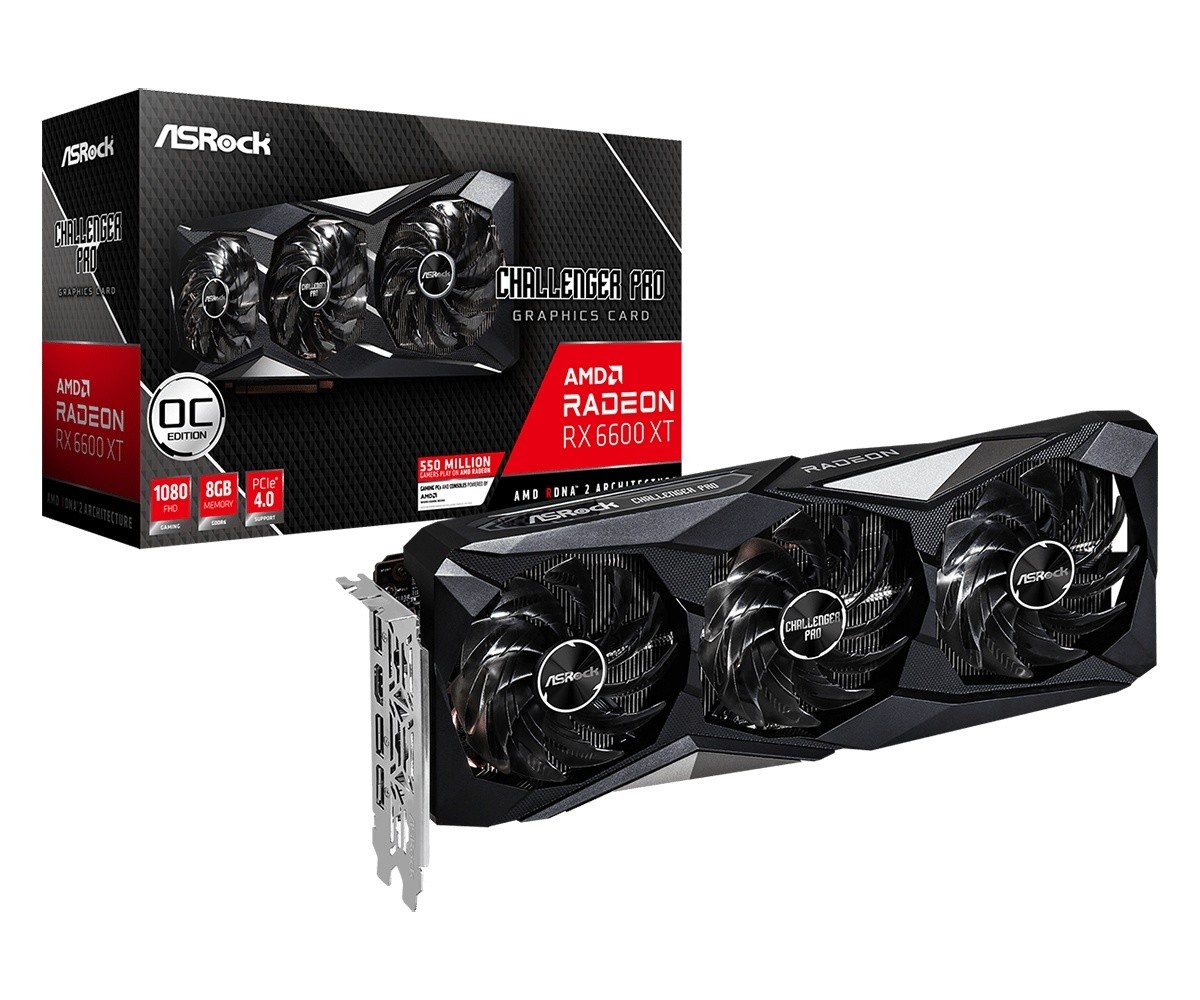 华擎科技公开 AMD Radeon RX 6600 XT 系列显示卡