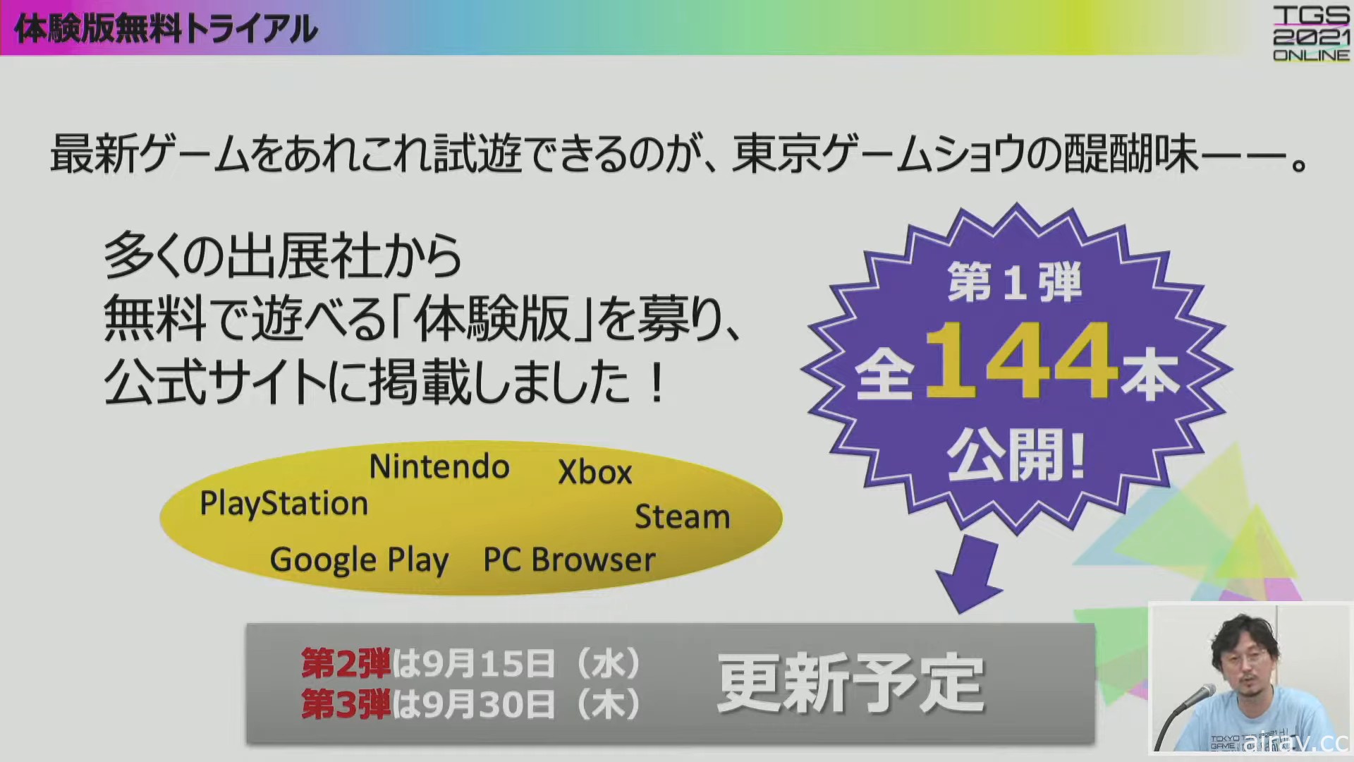 【TGS 21】東京電玩展 2021 Online 公布展出詳情 將首度推出體驗版免費試玩活動