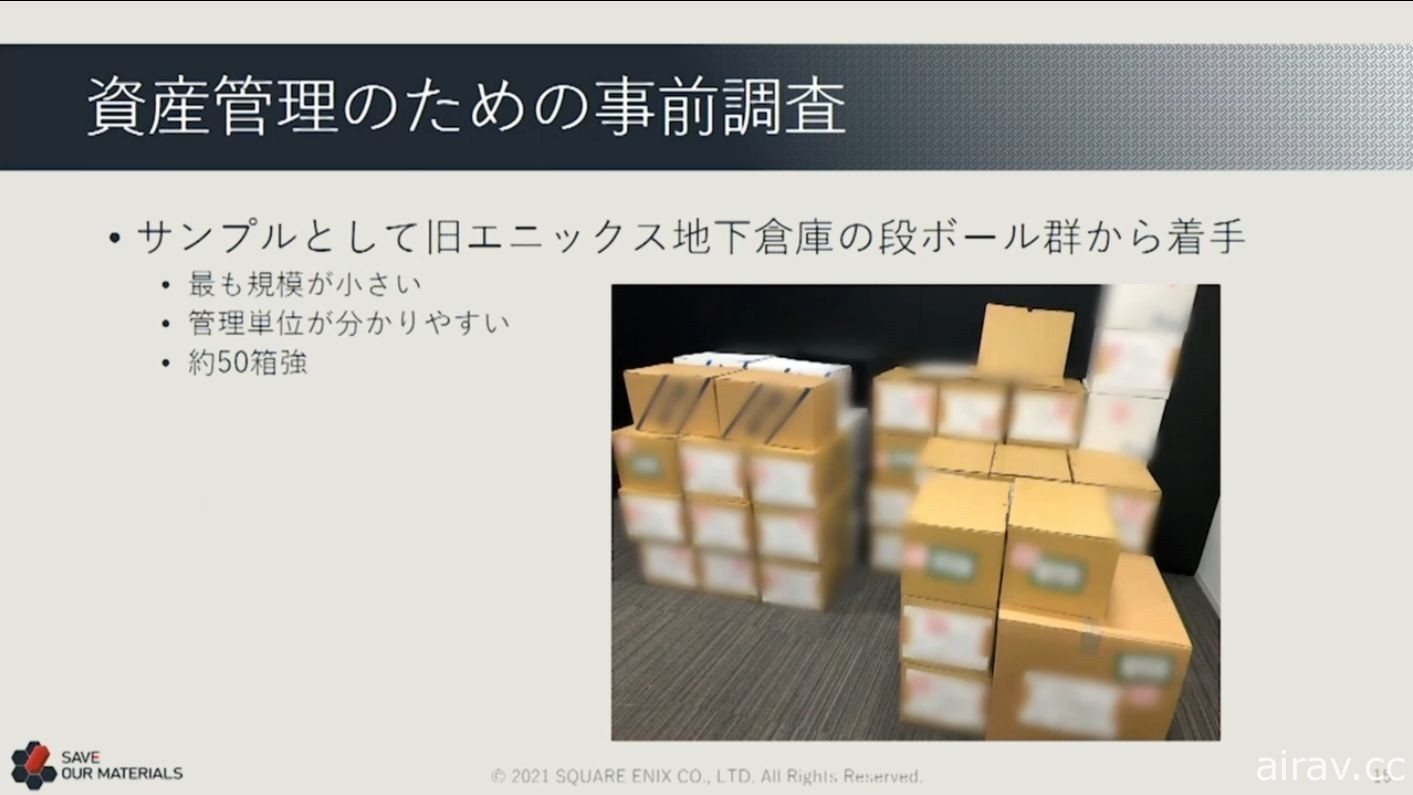 【CEDEC 21】上萬紙箱的資料該如何處理？ SQUARE ENIX 講座分享舊資產打撈經驗