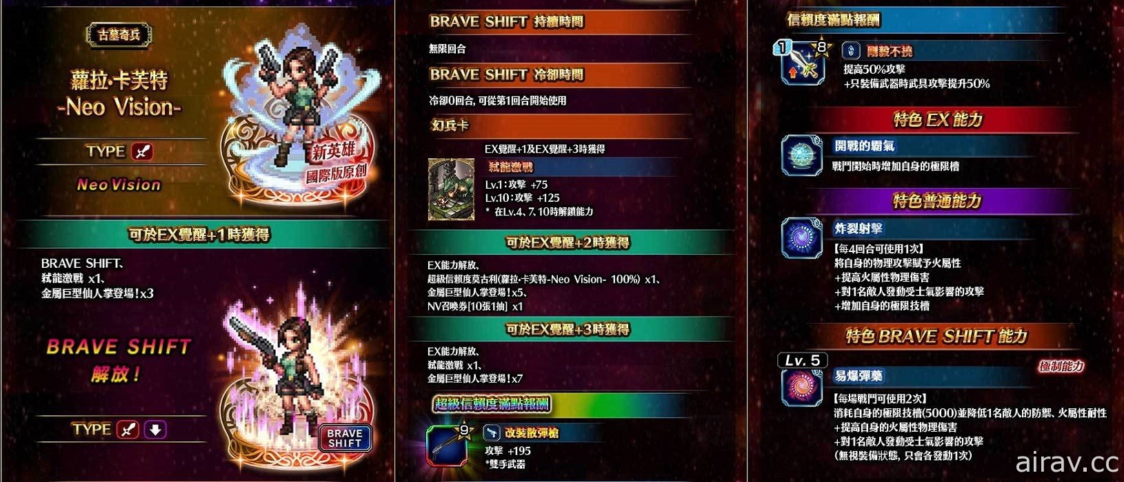 《FFBE》国际版 x《古墓奇兵》联合活动开跑 萝拉・卡芙特参战