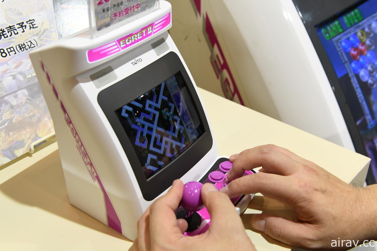 【TGS 21】TAITO 迷你版大型電玩機台「EGRET II mini」試作機動手玩