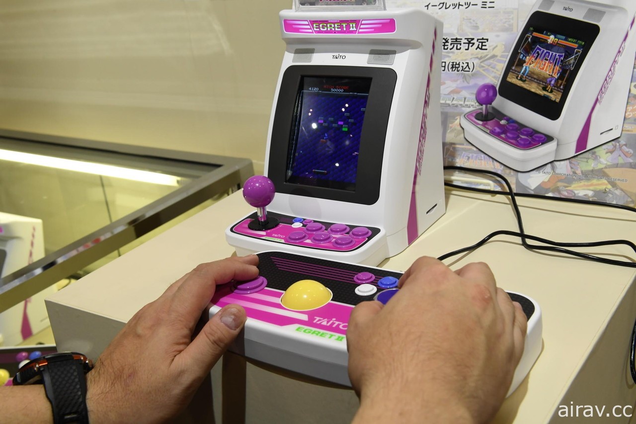 【TGS 21】TAITO 迷你版大型電玩機台「EGRET II mini」試作機動手玩