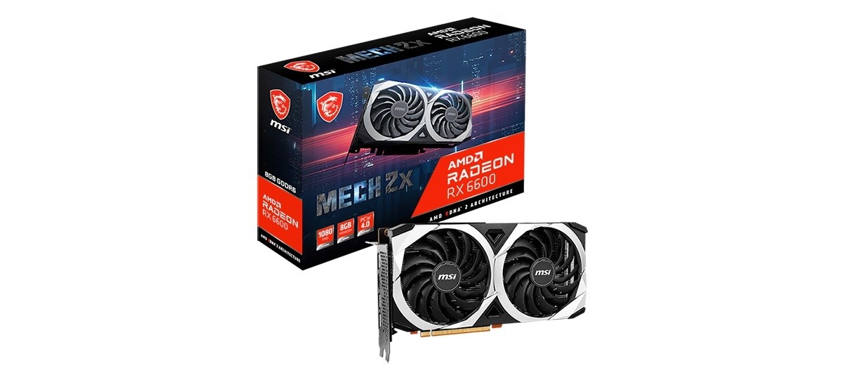 MSI 推出 Radeon RX 6600 MECH 2X 顯示卡