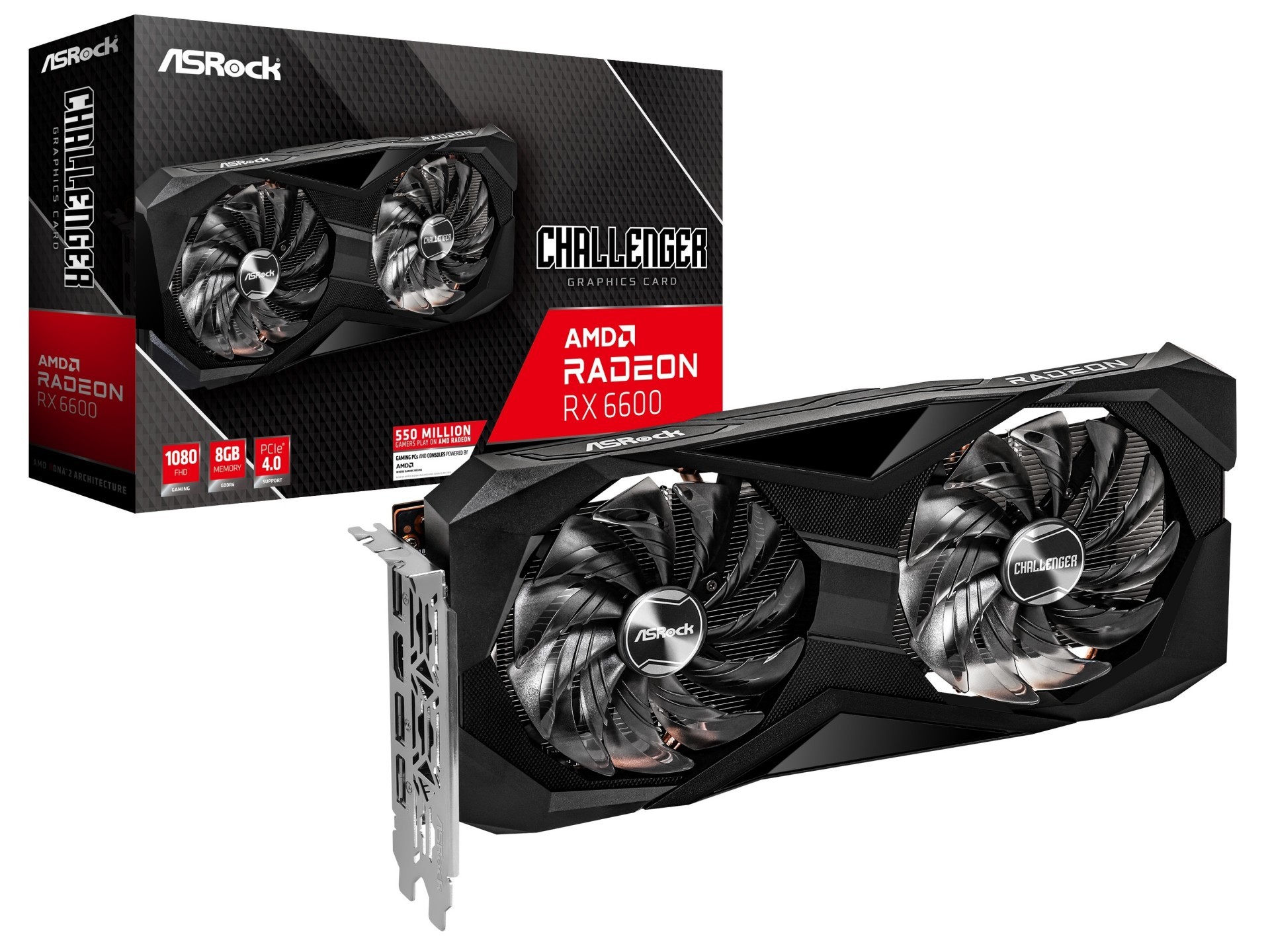 华擎科技公布 AMD Radeon RX 6600 系列显示卡