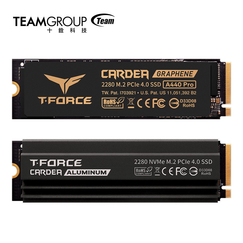 十銓科技推出 T-FORCE CARDEA A440 PRO 黑曜武神 SSD