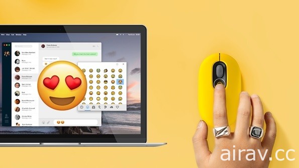 Logitech POP MOUSE 無線藍牙滑鼠今日首賣 沿襲一鍵發送 EMOJI 自訂表情符號功能