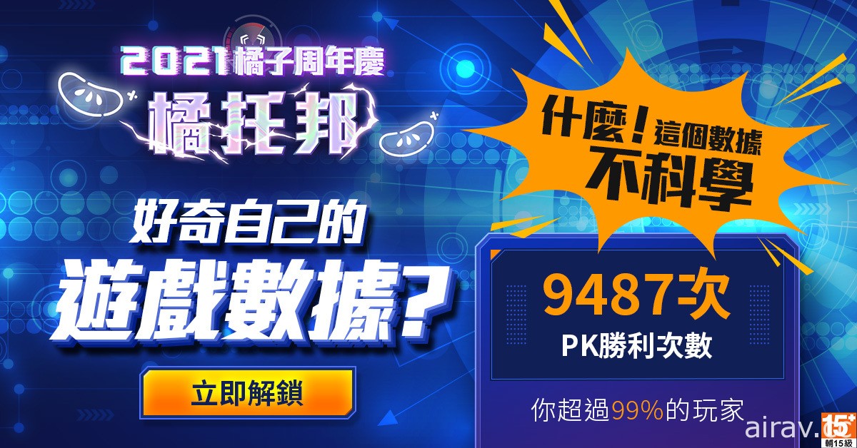 2021 遊戲橘子周年慶「橘托邦」開跑 旗下遊戲公開年度數據