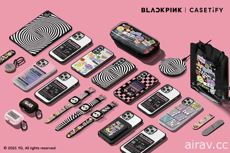 CASETiFY 攜手韓國人氣女團 BLACKPINK  推出限量粉黑系電子生活配件