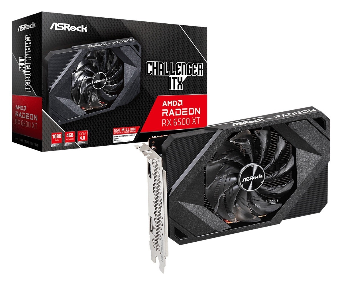 华擎发表 Phantom Gaming 和 Challenger 系列 AMD Radeon RX 6500 XT  显示卡