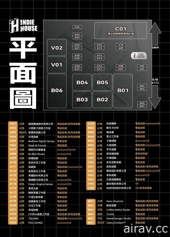 【TpGS 22】台北電玩展「Indie House」平面圖公開 體驗台灣獨立遊戲團隊開發成果