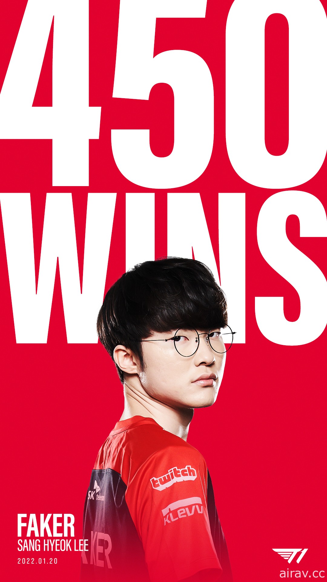 《英雄聯盟》Faker 今日在 LCK 使用個人第七十名英雄 並成為 LCK 歷史首位 450 勝選手