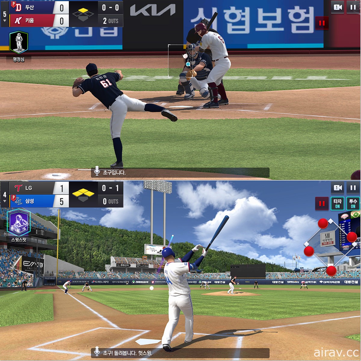 韓國職棒授權新作《Com2us Pro Baseball V22》曝光 釋出遊戲實機遊玩截圖