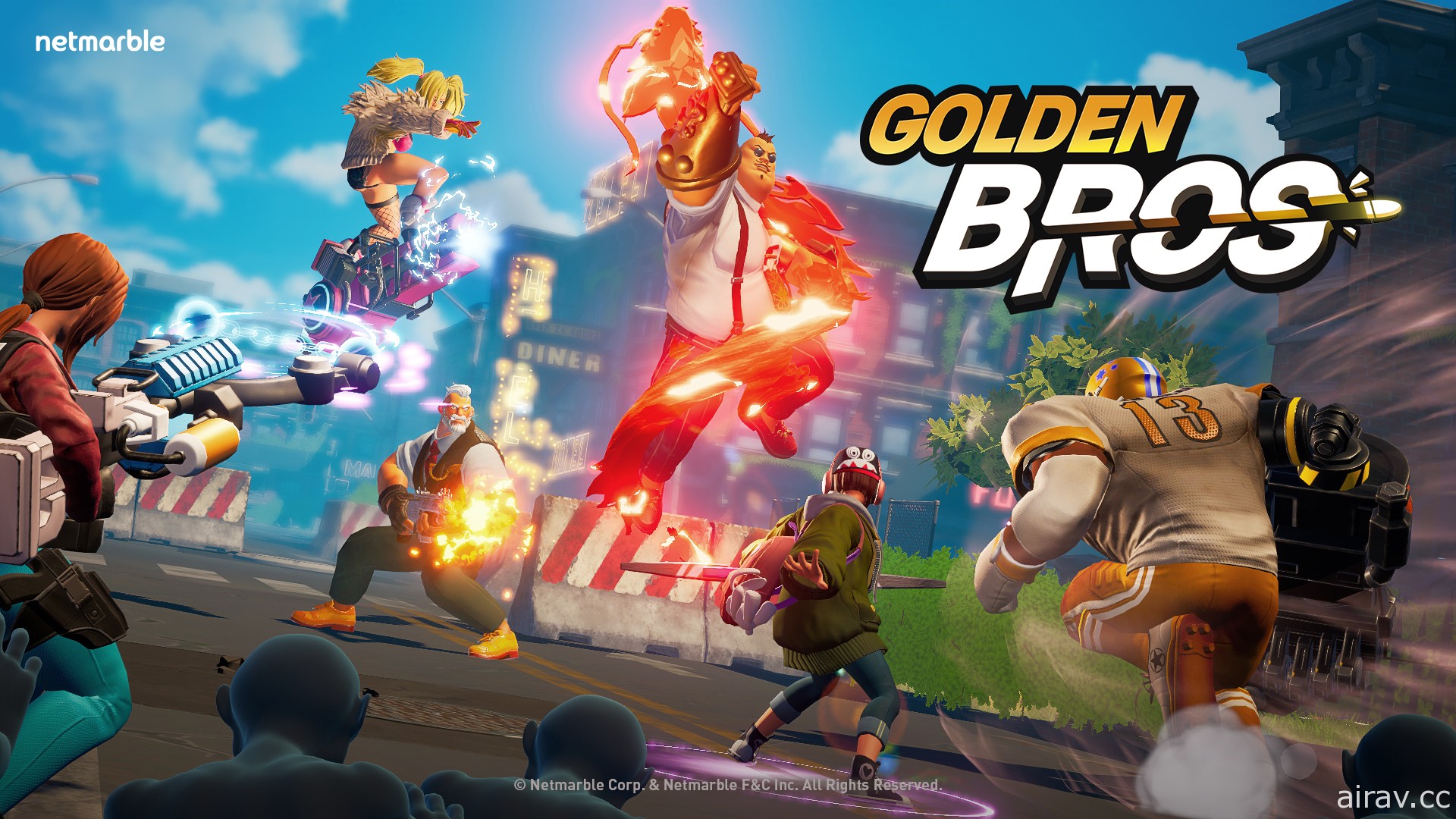 網石全新休閒射擊遊戲《Golden Bros》曝光 展開刺激的即時 3 對 3 對戰