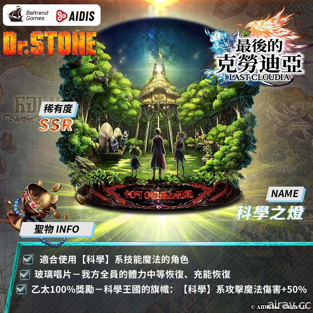 《最後的克勞迪亞》x《Dr. STONE》聯動合作 3 月 9 日正式開跑