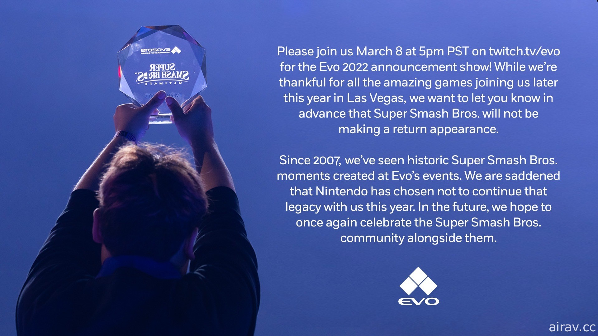 「EVO 2022」確定 8 月回歸拉斯維加斯舉辦實體賽事 公布 9 大主要比賽項目