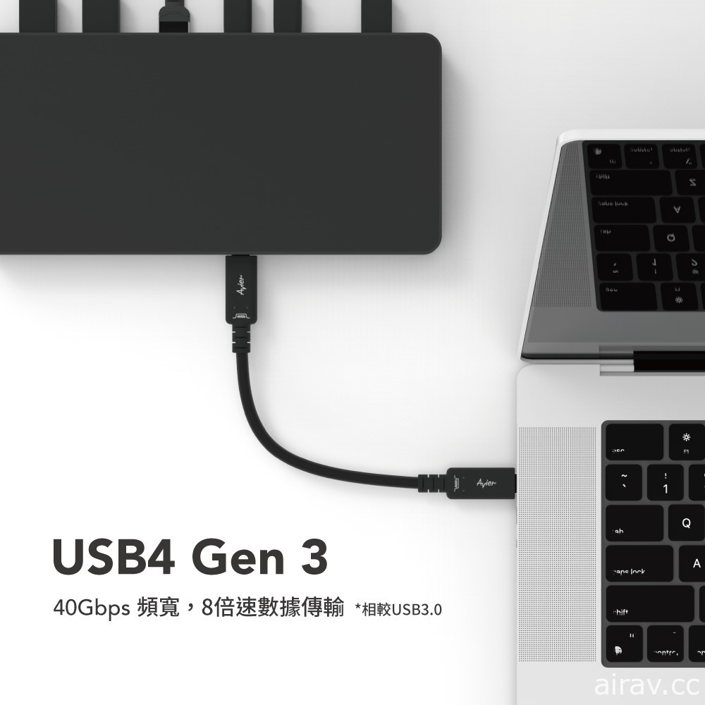 Avier 推出 CLASSIC USB4 高速資料傳輸線