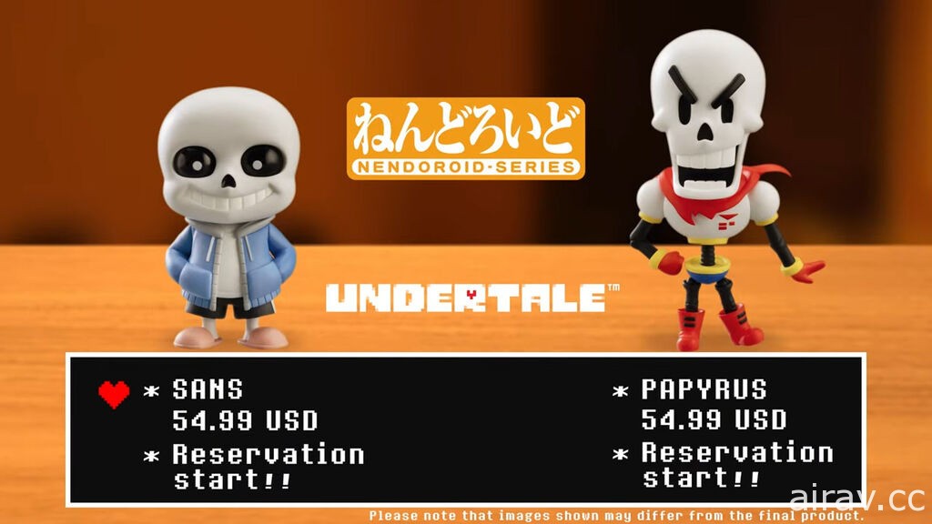 【模型】《Undertale》骷髏兄弟「Sans」「Papyrus」將化為黏土人登場