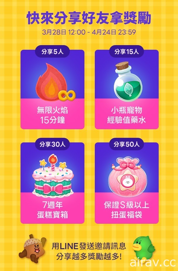 《LINE Bubble 2》7 週年紀念活動正式登場