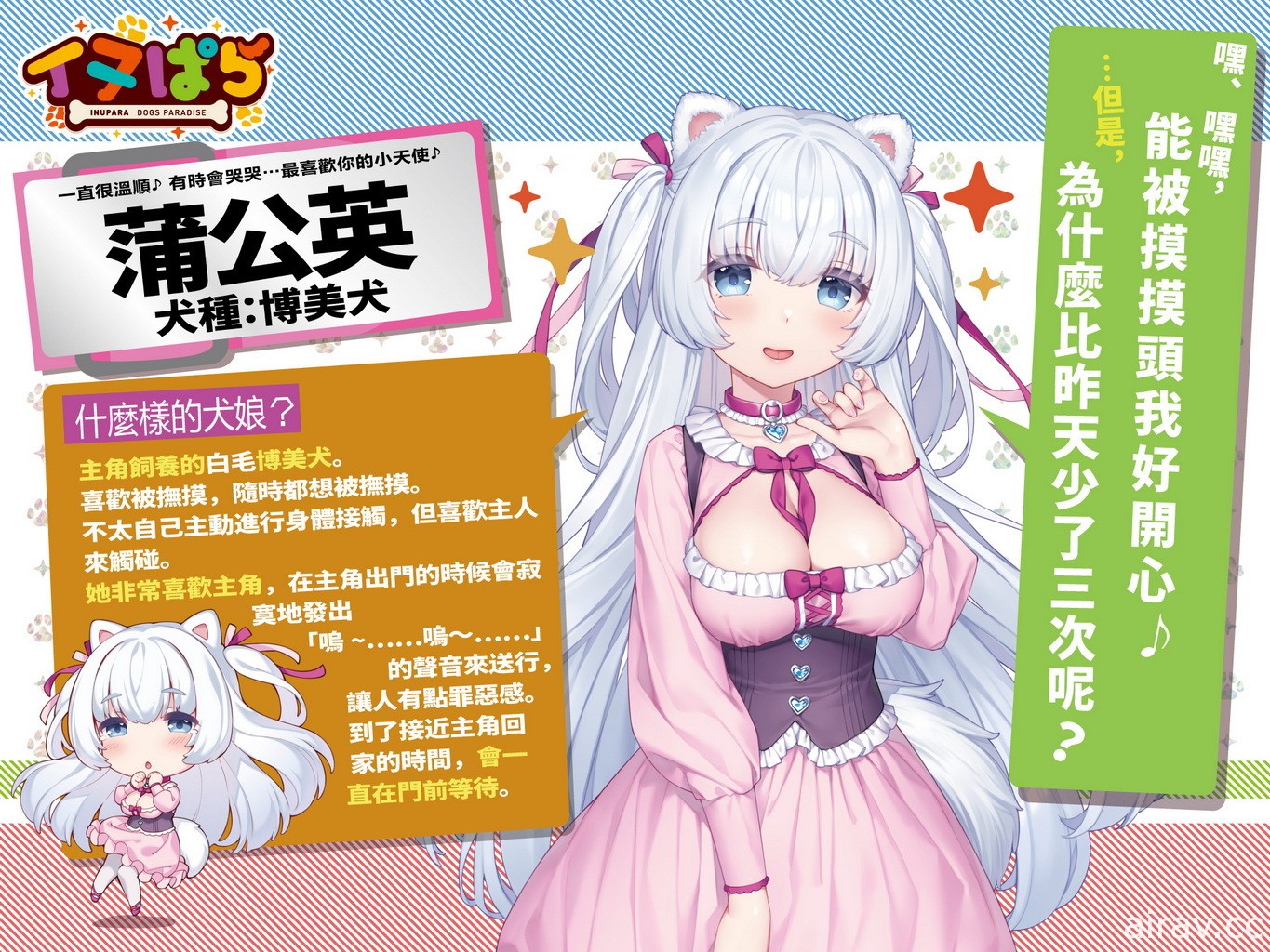 這次是萌犬！《NEKOPARA》團隊公開最新作《犬娘樂園 INUPARA》