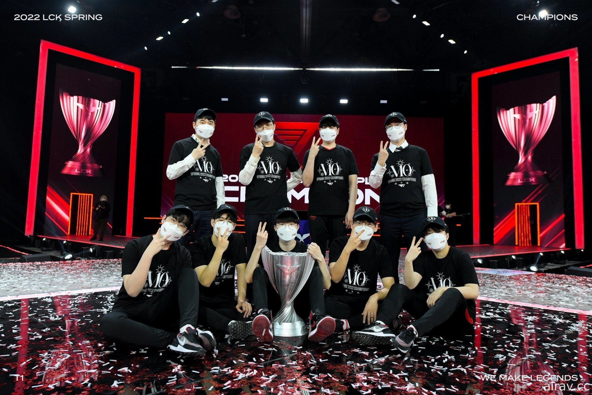 《英雄聯盟》T1 奪下 LCK 春季賽冠軍 今日公告 Faker 等四名選手確診