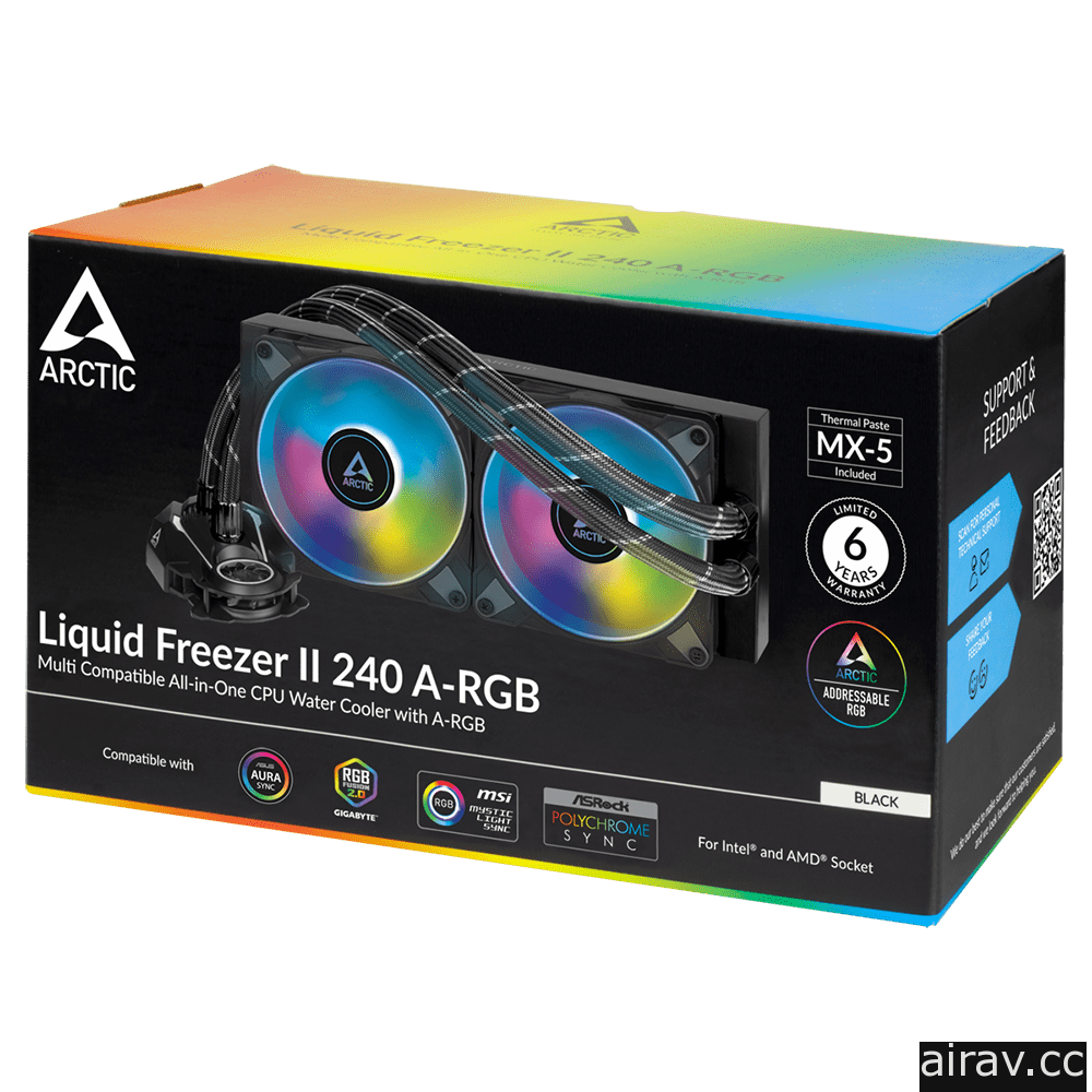 ARCTIC 推出 Liquid Freezer II 一體式水冷 ARGB 版本