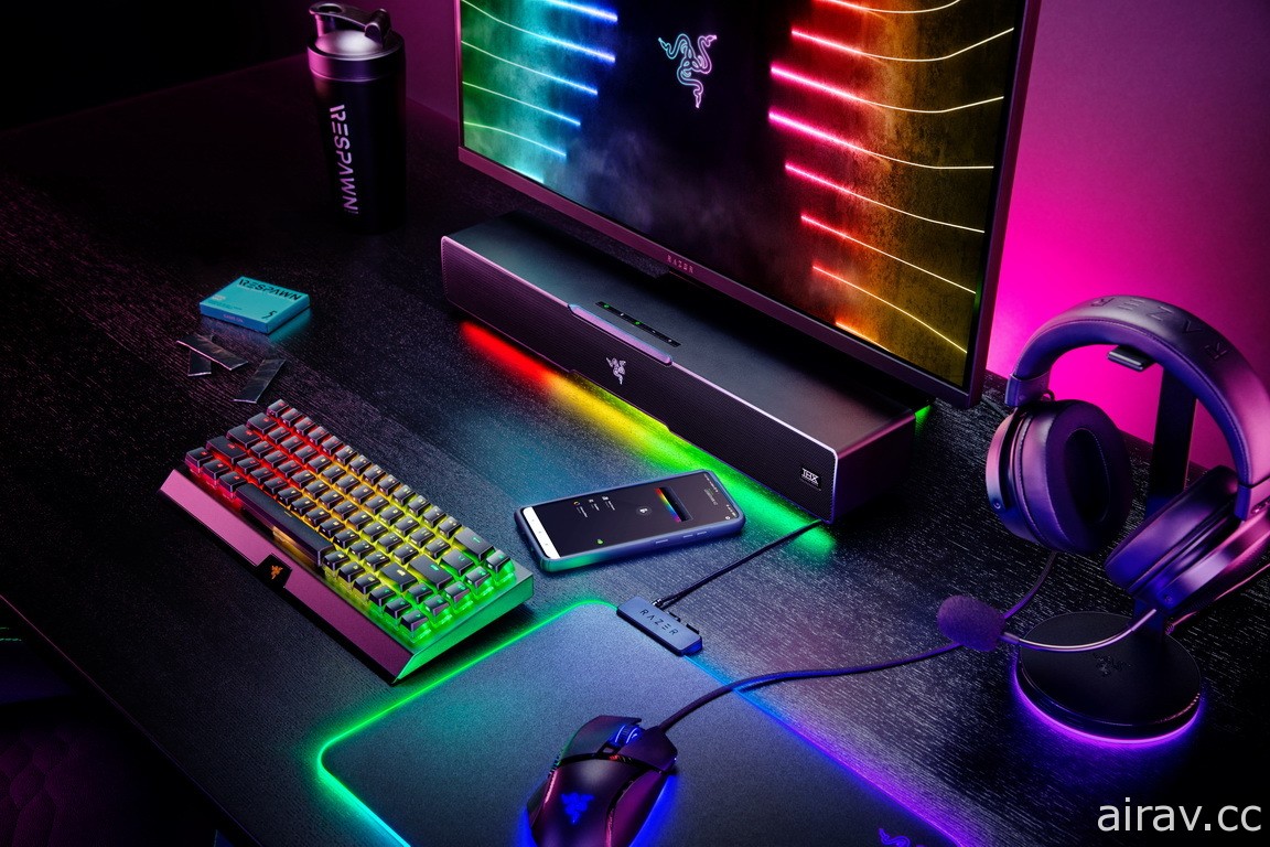 Razer 推出電腦聲霸 Leviathan V2 結合 RGB 功能、強調清晰音訊