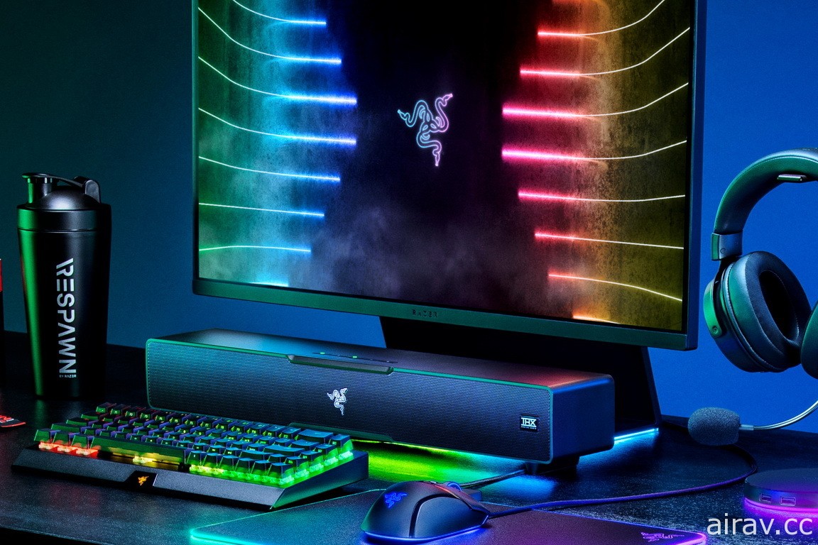 Razer 推出電腦聲霸 Leviathan V2 結合 RGB 功能、強調清晰音訊