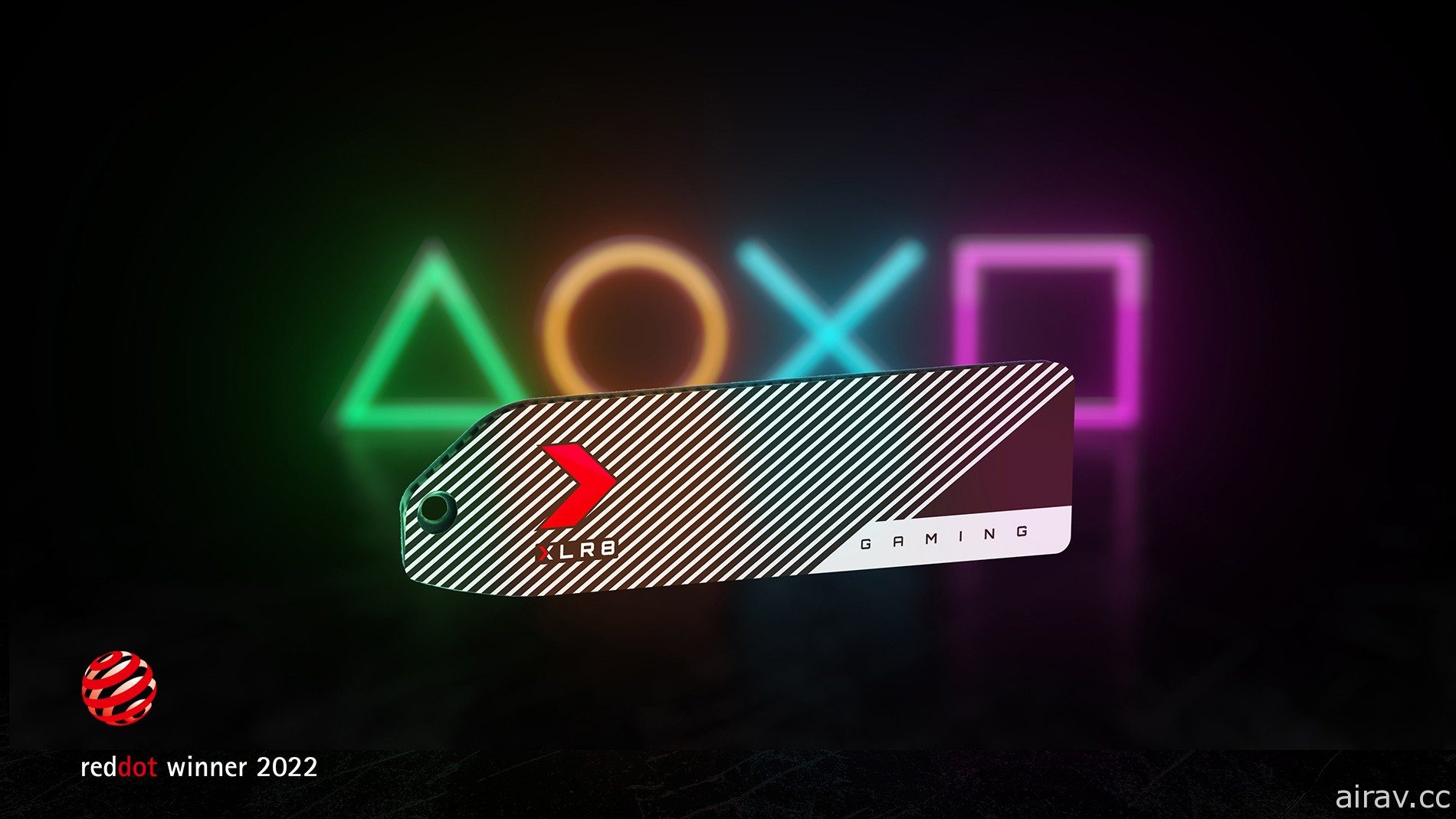 PNY PS5 专用 XL8 SSD 散热片荣获德国红点奖肯定 采护盖与散热片一体化设计