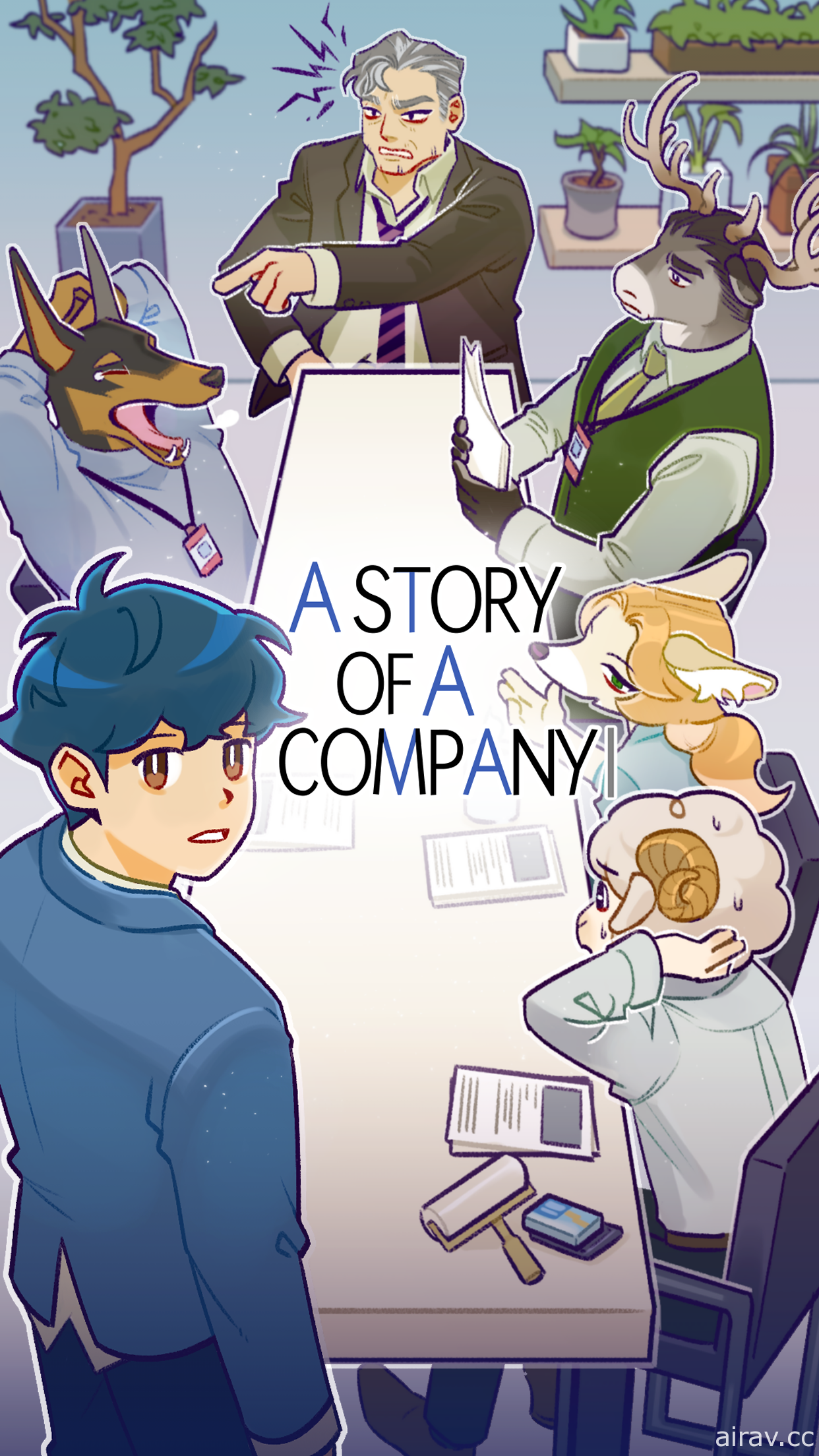 互动视觉小说游戏《动物公司！A Story of A Company》开启双平台预先注册