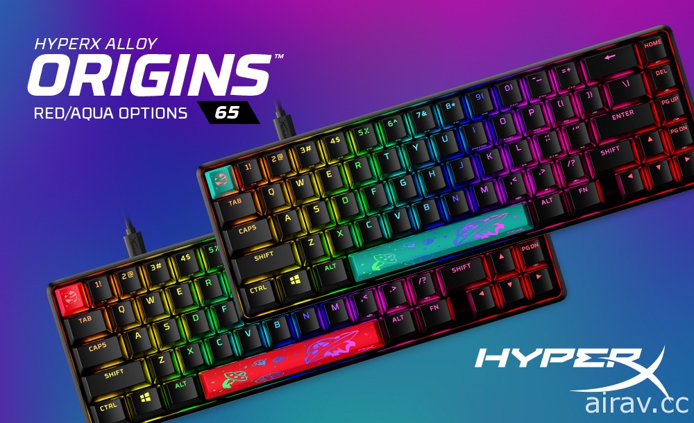 HyperX 在台推出 Alloy Origins 65 电竞键盘、Pulsefire Haste 无线电竞鼠标