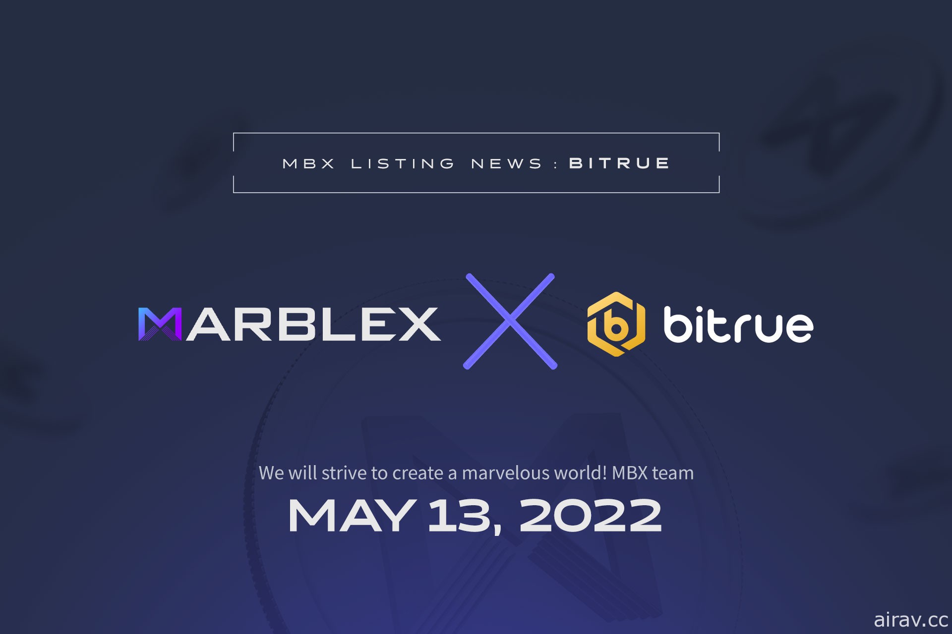 擴大全球影響力 網石專有區塊鏈貨幣「MBX」正式上架 Bitrue