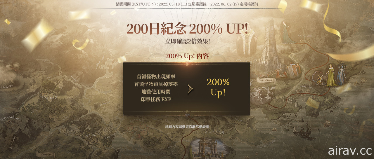 《天堂 W》新增世界地監「傲慢之塔」並推出「200 日紀念 200% Up」等活動