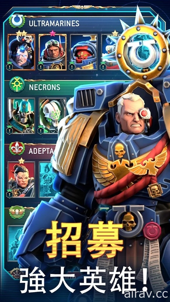 回合制战术策略游戏《战锤 40K：Tacticus》于 Google Play 商店开放预先注册