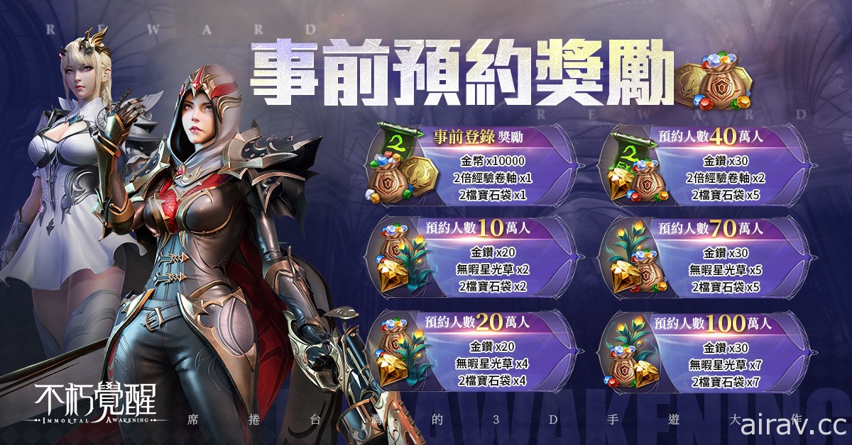 暗黑 MMORPG《不朽覺醒》事前預約今日開跑 世界觀 CG 首度曝光