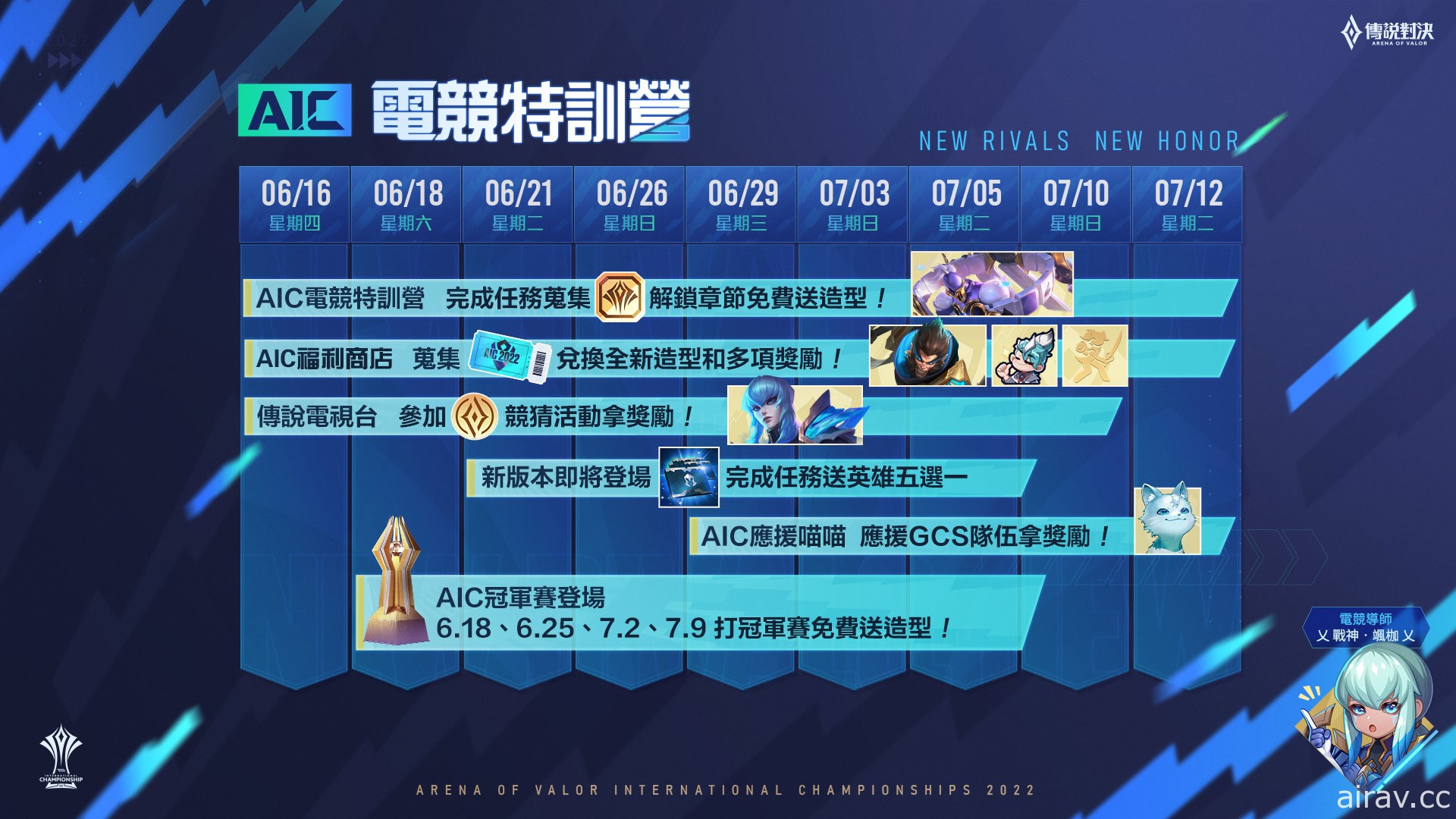 《Garena 傳說對決》AIC 2022 國際錦標賽將於 6 月 16 日開戰