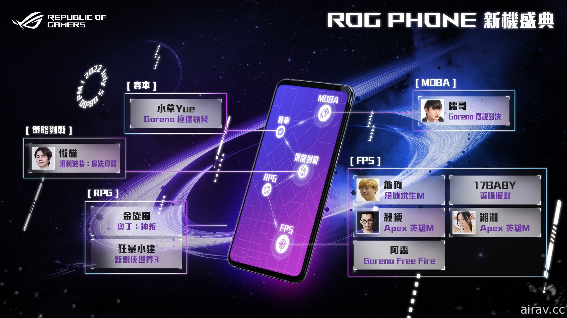 ROG Phone 6 新品嘉年华预告将携手《奥丁：神叛》《传说对决》等热门作品于 7/5 登场