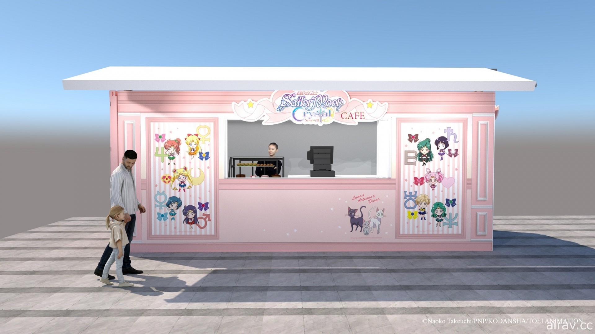 「美少女戰士 Crystal shop &amp; café 期間限定店」7/6 台中草悟廣場登場