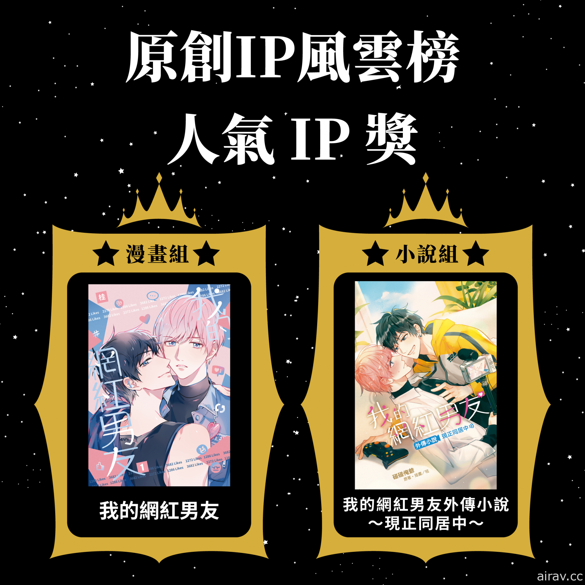 「第一屆原創 IP 風雲榜」入圍名單公開 人氣票選獎出爐